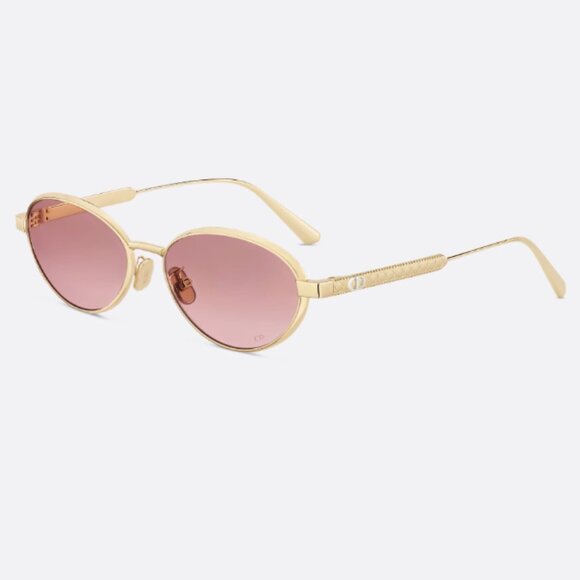 NEW DiorCannage R1U  Sunglasses | DIOR Oval Pink Gold Sunglasses Dior - Picture 1 of 2